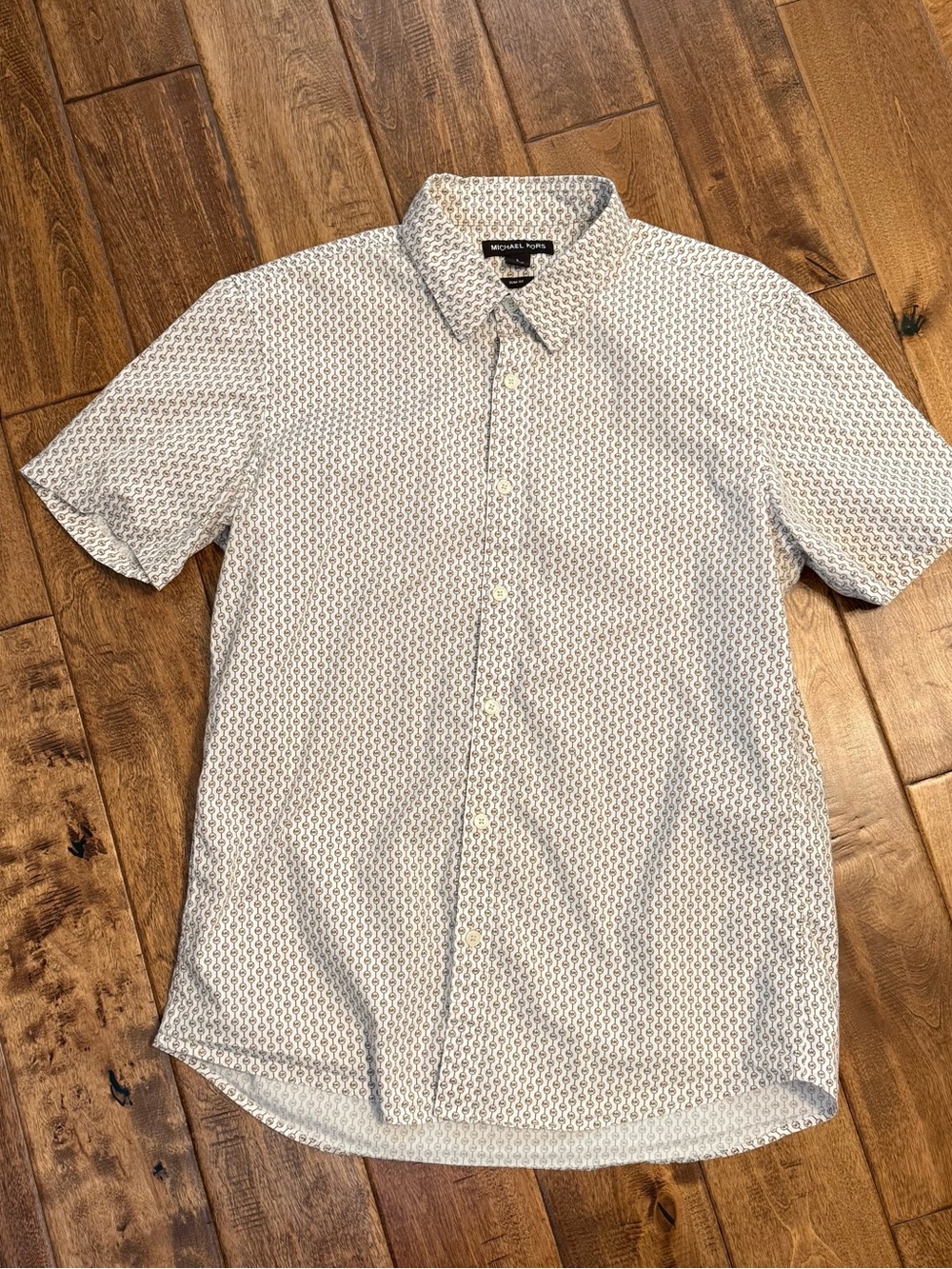 Michael Kors signature logo men’s shirt large